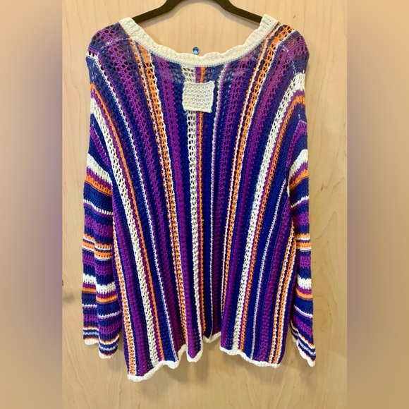 POL Multicolor Striped Crew Neck Sweater - Picture 4 of 7